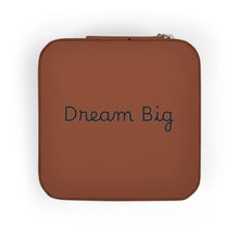 Load image into Gallery viewer, Compact Jewelry Travel Case – 'Dream Big' Portable Organizer for Rings, Earrings &amp; Necklaces