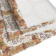 Load image into Gallery viewer, Autumn Blessings Table Runner — "The Lord is Good, His Steadfast Love" Fall Decor