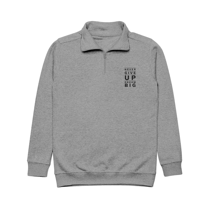 Never Give Up-Unisex Fleece Pullover (Embroidery)