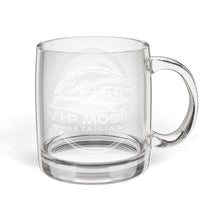 Load image into Gallery viewer, Engraved Glass Coffee Mug — 12.25 oz Custom Logo or Name