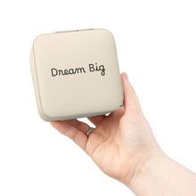 Load image into Gallery viewer, Compact Jewelry Travel Case – 'Dream Big' Portable Organizer for Rings, Earrings &amp; Necklaces