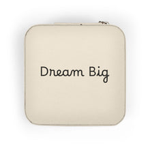 Load image into Gallery viewer, Compact Jewelry Travel Case – 'Dream Big' Portable Organizer for Rings, Earrings &amp; Necklaces