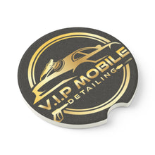 Load image into Gallery viewer, VIP Mobile Detailing Soapstone Car Coaster – Luxury Car Coaster for Cup Holders