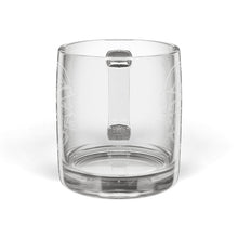 Load image into Gallery viewer, Engraved Glass Coffee Mug — 12.25 oz Custom Logo or Name