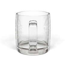 Load image into Gallery viewer, Engraved Glass Coffee Mug — 12.25 oz Custom Logo or Name