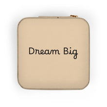 Load image into Gallery viewer, Compact Jewelry Travel Case – 'Dream Big' Portable Organizer for Rings, Earrings &amp; Necklaces