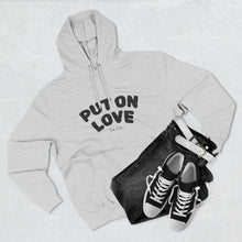 Load image into Gallery viewer, Put On Love Hoodie — Inspirational Christian Graphic Pullover