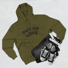 Load image into Gallery viewer, Put On Love Hoodie — Inspirational Christian Graphic Pullover