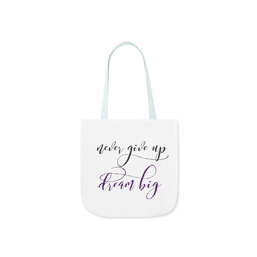 Polyester Canvas Tote Bag-Never GIve Up